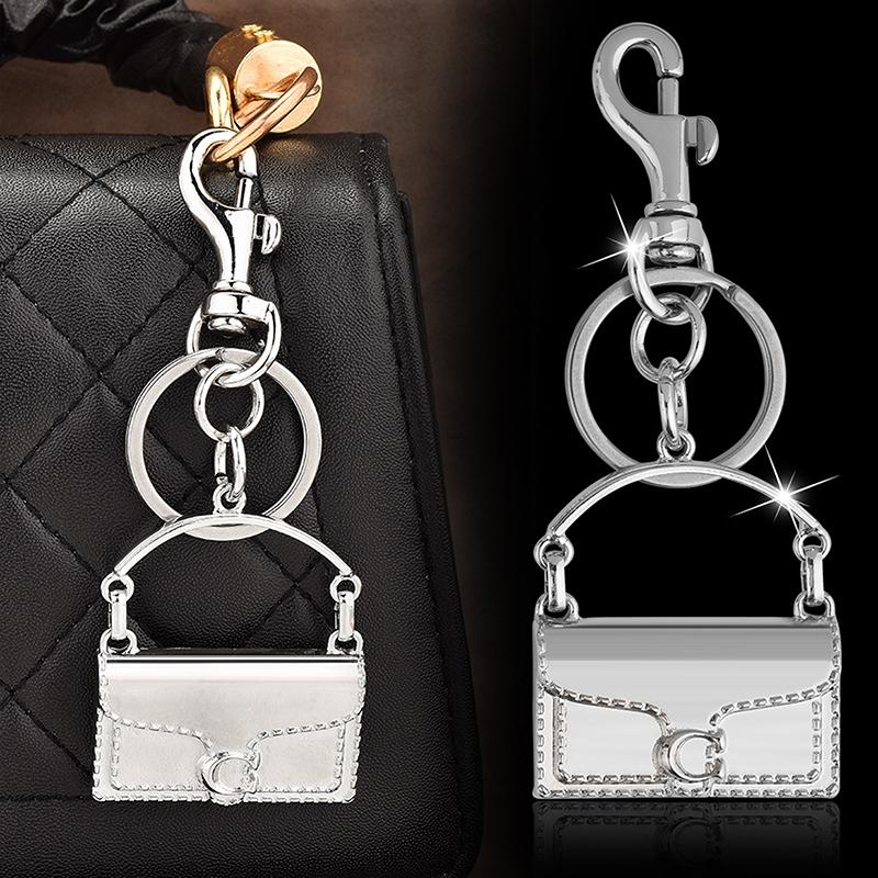 Модный изысканный мини-брелок в форме сумки, брелок для женщин, безделушка, металлический брелок, украшение для рюкзака, аксессуары, подарки