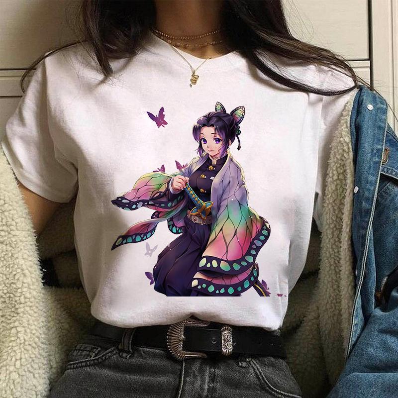 Nezuko Demon Slayer Anime T Shirt Comics Japanese Graphic Printed Cartoon Streetwear Top Oversized Tee Female/Man T-Shirt
