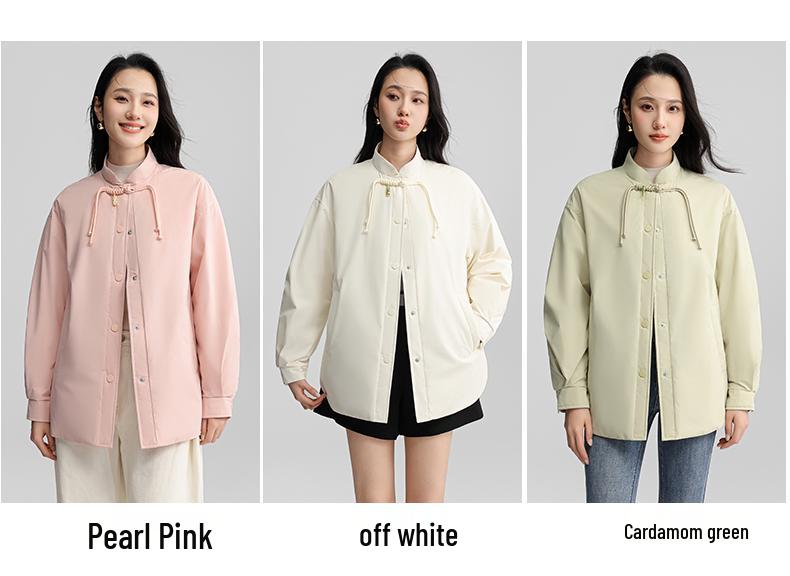 Yaya Women's 2026 Patchwork Down Jacket: Mid-Length, Elegant, Versatile, Lightweight, Warm Outerwear.