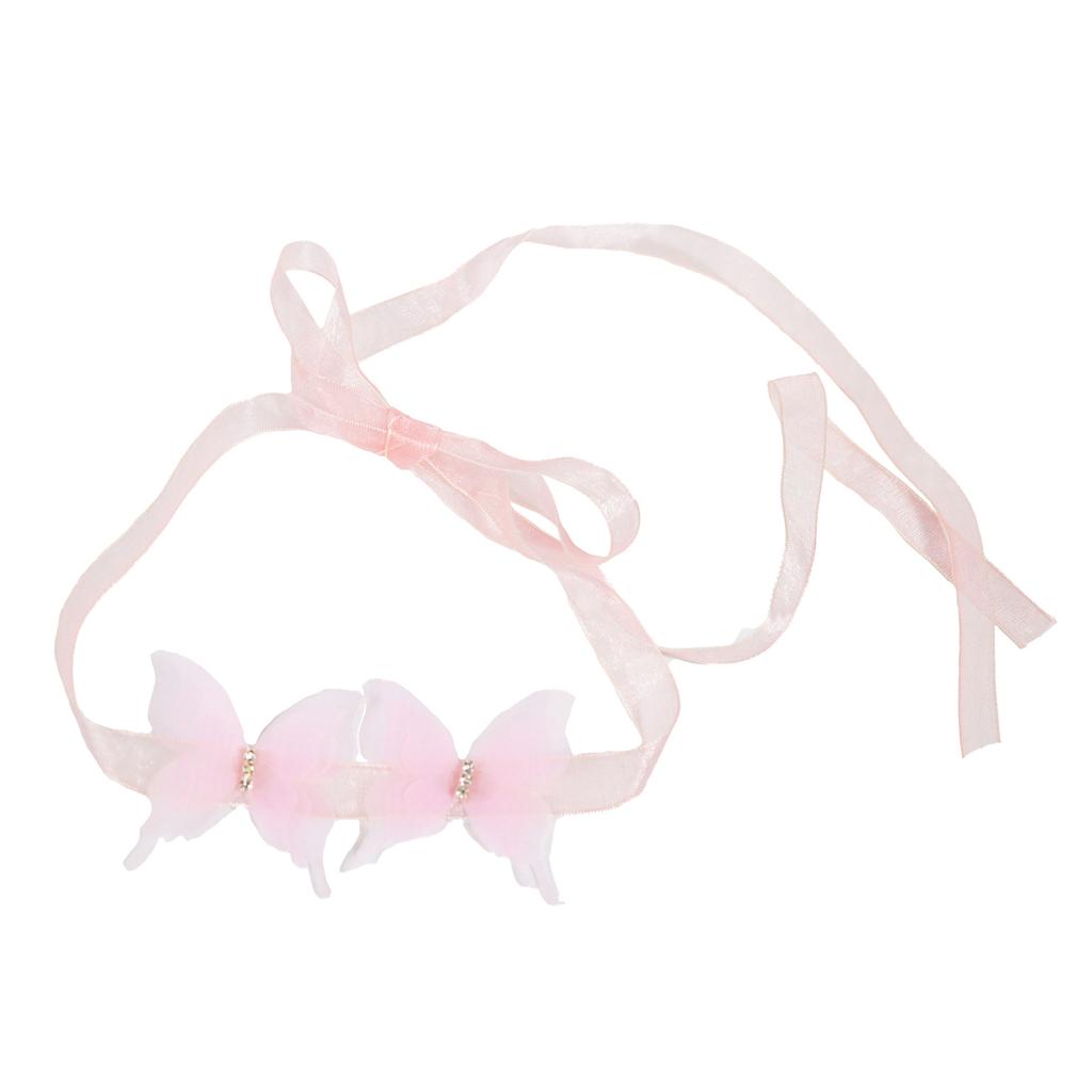 Fairy Mori Rhinestone Butterfly Choker Necklace Women Light Luxury Niche High-End Daily Party Temperament Collarbone Chain for Her