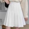 WTEMPO Женские плиссированные юбки, эластичная юбка с высокой талией в консервативном стиле, Harajuku Y2K, уличная одежда для девочек, школьные повседневные юбки для косплея