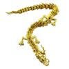 Alloy Golden Chinese Dragon Figurine Movable Joints Articulated Five Claws Eastern Loong Model Figure Toy Desktop Ornament Decoration