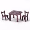 DIY Gifts Home Decor Mini Miniature Micro Landscape Garden Furniture Ornament Table and Chairs