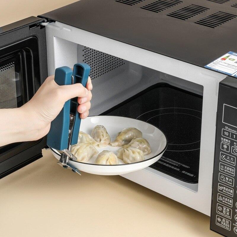 Зажим для сбора чаши из нержавеющей стали, зажим для подъемной пластины, нескользящий зажим для защиты от ожогов, чтобы брать кухонные гаджеты