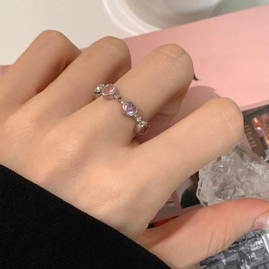 Кольцо на кулак с геометрическим рисунком, модный предмет, открытое кольцо с сердцем и любовью, женские аксессуары