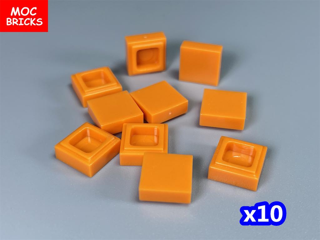 100 шт./лот Плитка MOC 1x1 3070 DIY Каркас Комнаты Дом Город Образовательные Строительные Блоки Собираемые Частицы Игрушка Подарок для Детей