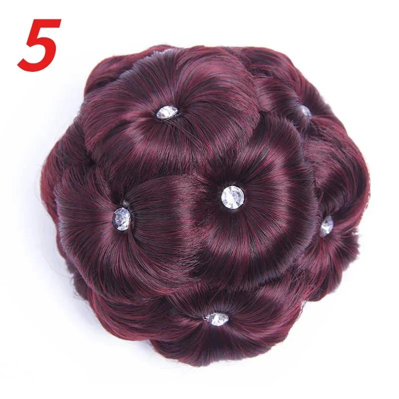 1 шт. Модный круглый пучок для волос, кудрявые волосы, свадебное украшение для головы со стразами, персонализированные инструменты для укладки для женщин, подарки, аксессуары для волос