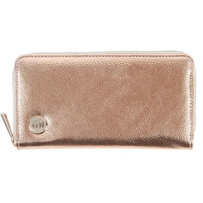 Gold Zip Purse Mi-Pac Wallet - Rose Gold