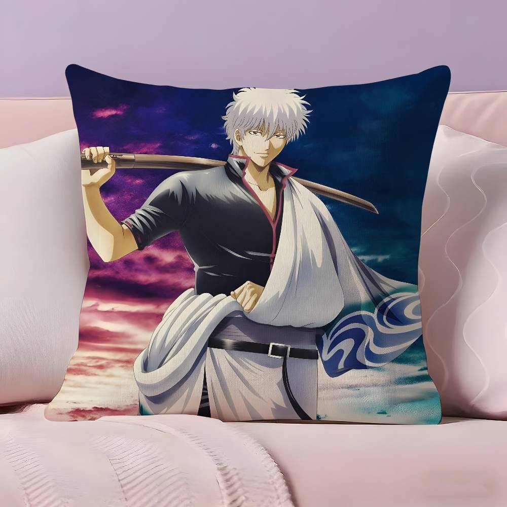 Аниме G-Gintama Наволочка Ультрамягкая Кожевенная Ткань Облакоподобный Комфорт и Скрытая Молния
