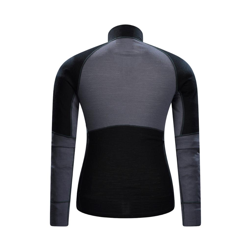 Mountain Warehouse Mens Ultra Merino Wool Zip Neck Base Layer Top
