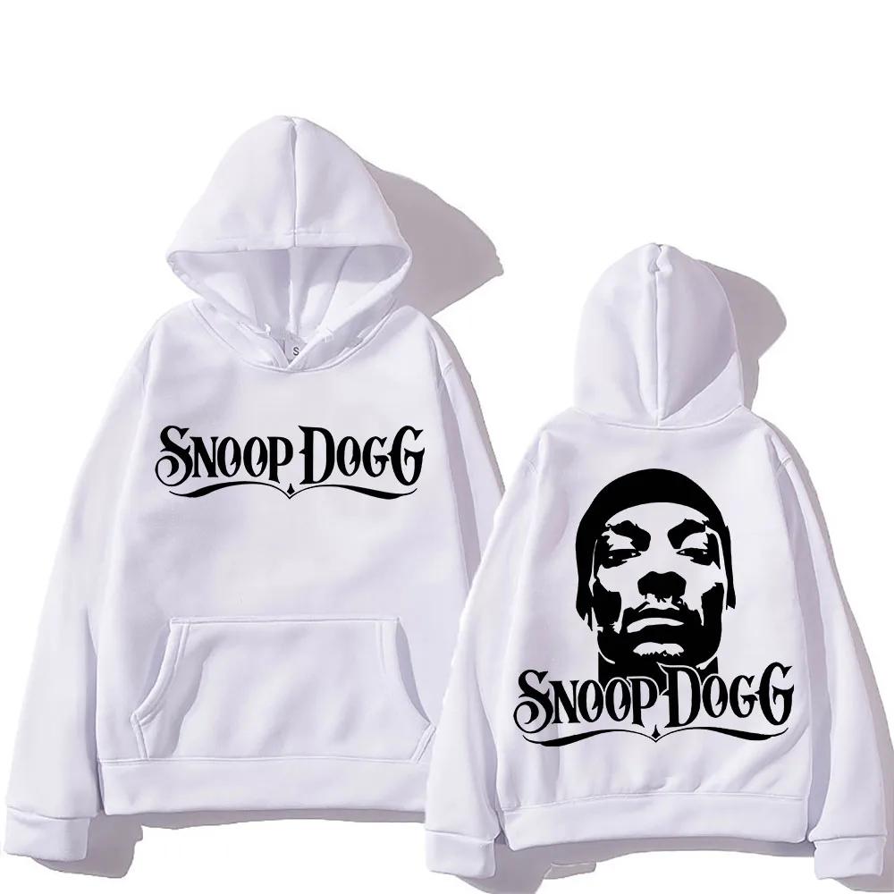 Толстовка с капюшоном Snoop Dogg с принтом на спине, удобная толстовка в стиле гранж, одежда в стиле хип-хоп, флисовые готические пуловеры