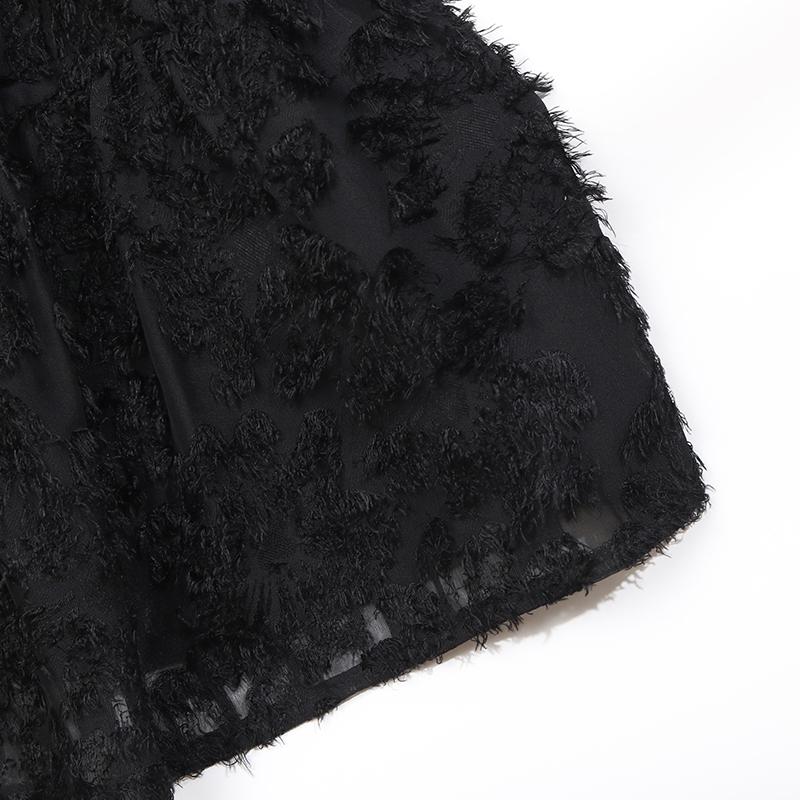 Women Autumn Winter Long Sleeve Print Elegant V-neck A-Line Mid-Length High Waist Dress