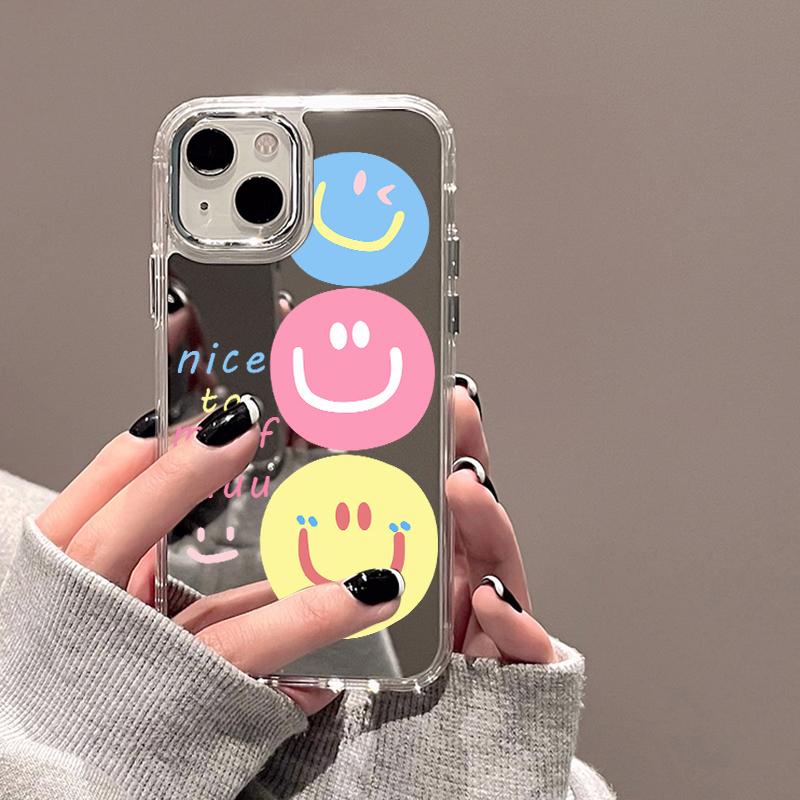 Чехлы для мобильных телефонов iPhone 11 13 XR 15 Pro Max 12 14 Pro Max Чехол iPhone 16 XS Max Зеркальный защитный чехол Зеркальный Изысканный мультяшный водонепроницаемый