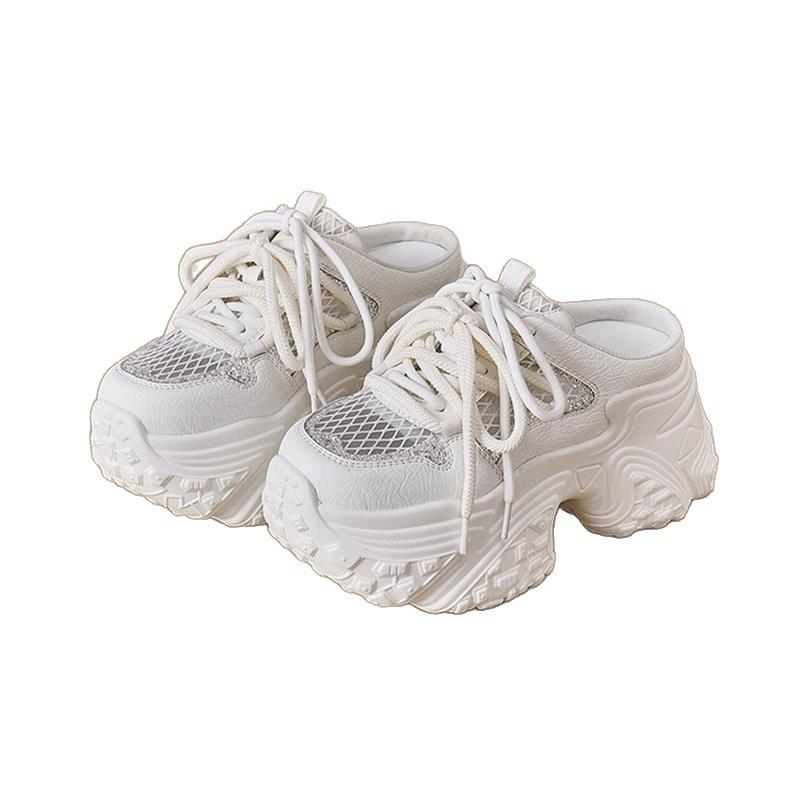 Thick-soled Bag Head Half Slippers Women's Summer Fashion Outer Wear 2025 New Casual Versatile Small Height-increasing Lazy Shoes