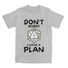 Dnd D20 Dice Don't Worry I Have A Plan Men Women T Shirts Dungeon Dragon DM Game Apparel  Tees T-Shirts  Summer Clothes