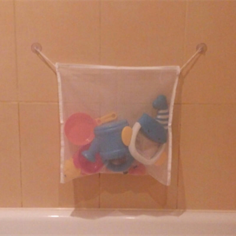 Детские игрушки для купания, сумка для хранения на присоске, складной подвесной сетчатый органайзер для игрушек для ванной комнаты и душа