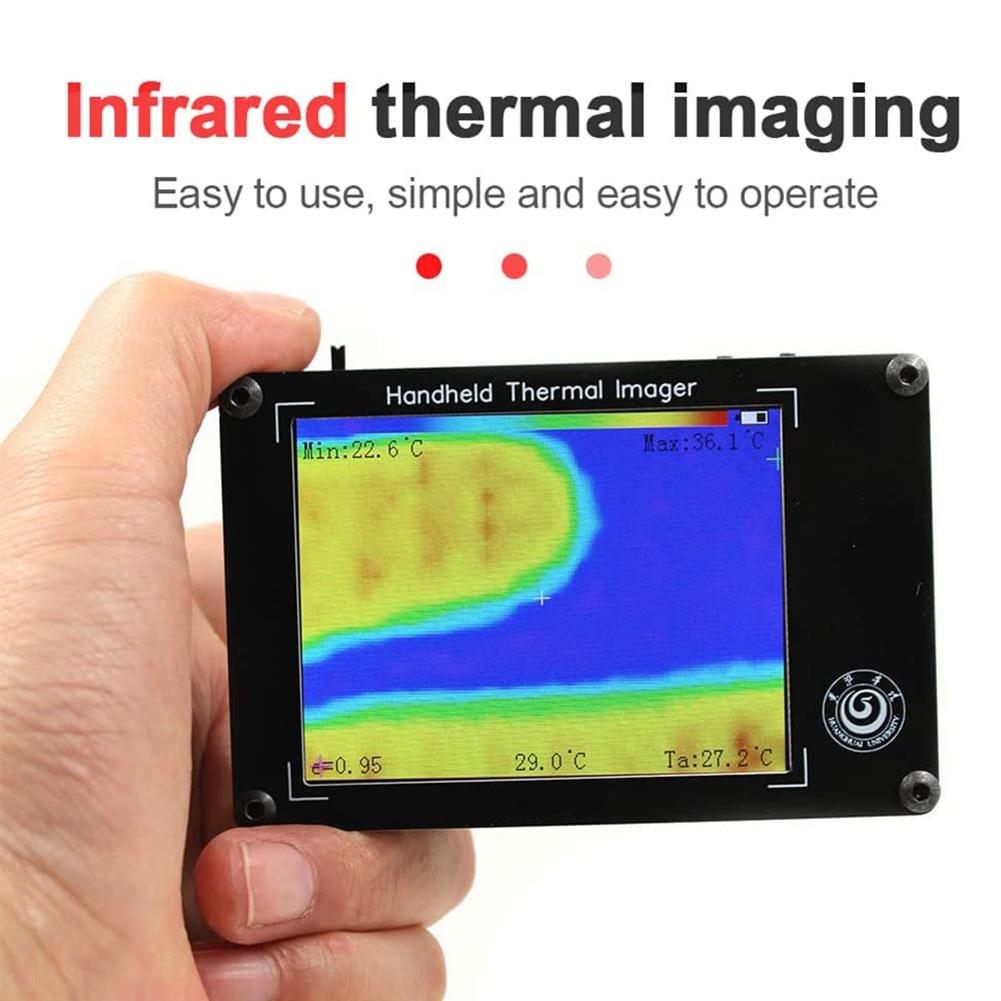 MLX90640 3,4-дюймовый ЖК-цифровой тепловизор Компактный инструмент для проверки тепловизионной камеры