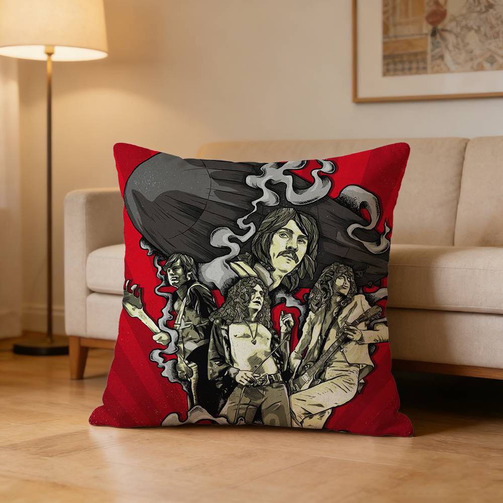 LLed ZZeppelinES Pillow Case Pattern Printed Pillowcase For Living Room Sofa Cushion Cover