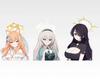 Ichiban Kuji Blue Archive Приз Взгляд друг в друга Визуальная доска Сестринство Полный набор Акриловая фигурка Акриловая подставка том 3 C (3 типа)