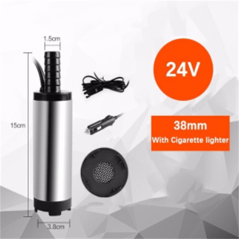 DC 12V 12l/min 38/51MM Electric Submersible Pump For Pumping Diesel Oil Water Fuel Transfer Pump Oil Suction Pump , 12 24 V Volt