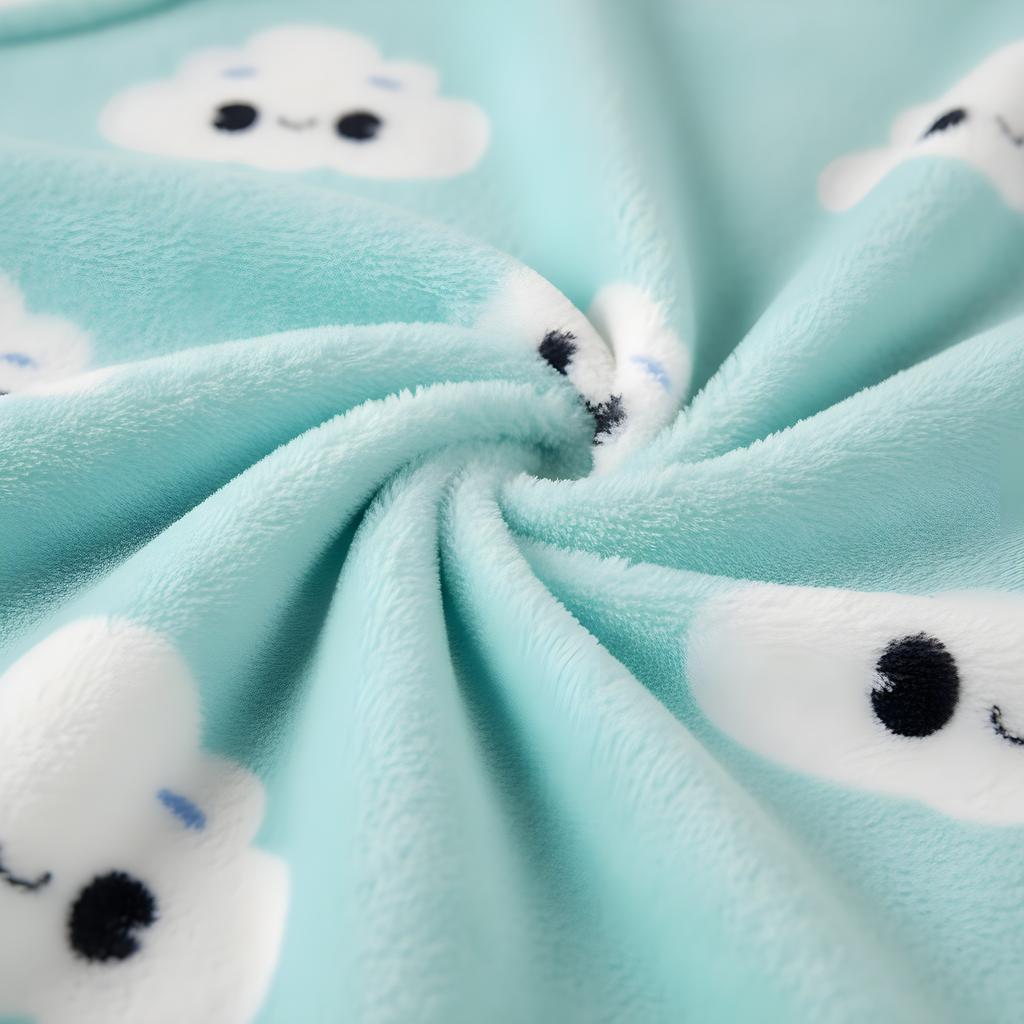 Very Soft Lazy Robe Blanket Sweatshirt Blue Cloud 100
