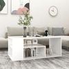 Coffee Table, White, 100x50x40 Cm, Wood-based Material