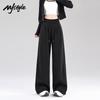 MJ STYLE Women's Casual High-Waisted Wide-Leg Sweatpants