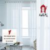 Wulin Mengzhu Chiffon Translucent White Semi-Blackout Modern Minimalist Sheer Curtain Fabric