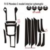 Mondeo 07-13 Dashboard Carbon Fiber Interior Sticker Film