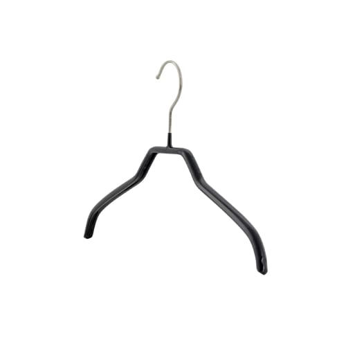 MAWA Women's No-Slip Hangers, 36cm, Set of 10, MA3240-10, Black, 10-Year Warranty