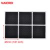 Rubber Pads For Chair Legs 1-24pcs Anti Slip Mat Bumper Damper Non-Slip Round Square Self Adhesive Table Feet Protector Hardware