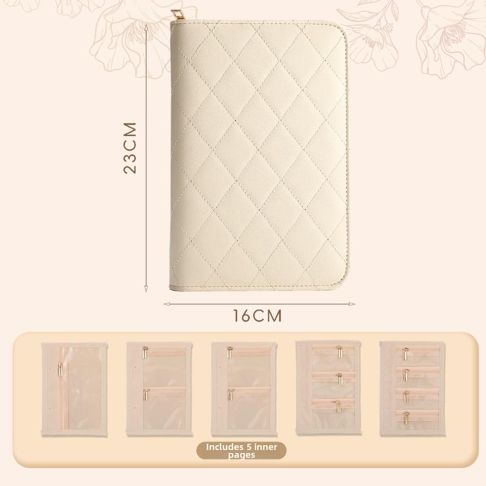 Detachable Pages Jewelry Storage Book Large Capacity Jewelry Organizer Bag Small Jewelry Storage