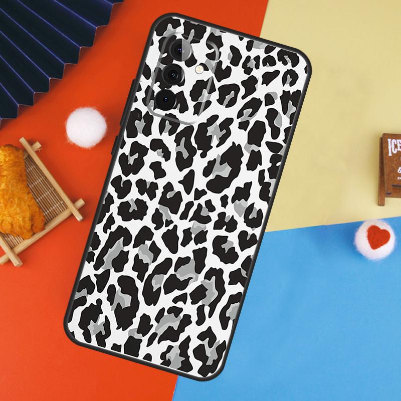 Чехол с леопардовым принтом и узором черной гепардовой шкуры для Samsung Galaxy A54 A34 A14 A55 A35 A33 A53 A13 A23 A17 A06 A16 A56 A36 A52 A32 A15