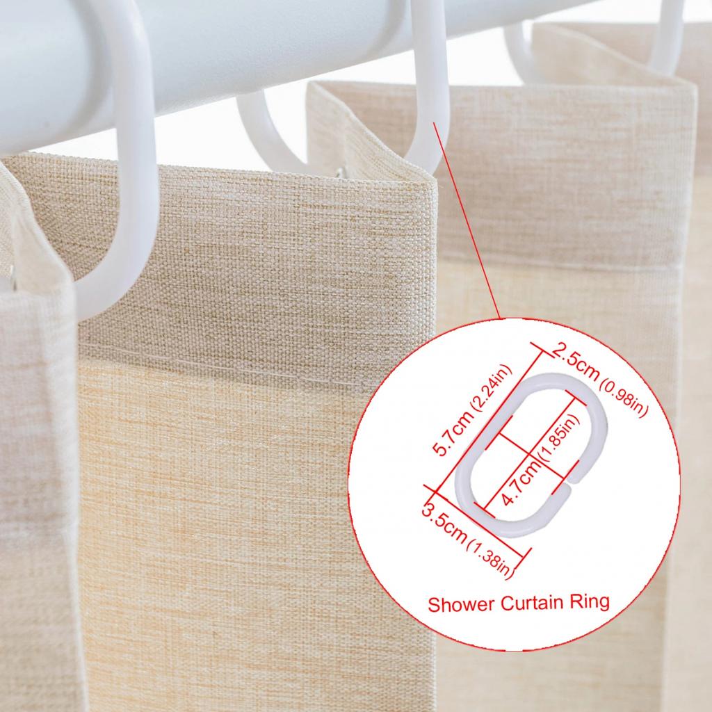 Foldable Waterproof Shower Curtain Bathroom Partition Space Saving Polyester Fabric for Hotel and Home Use Dry Wet Separation Hanging Curtain