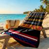 Ethnic Tribal Patterns Customize Text Beach Towel Quick-Dry Soft Microfiber Suitable for Sports Travel Swimming Yoga Bathroom Beach And Pool
