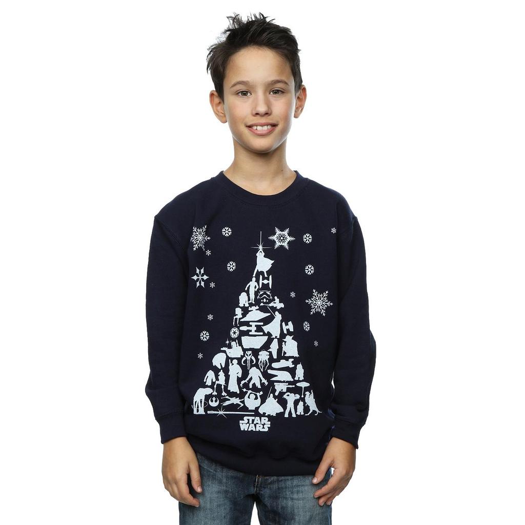 STAR WARS Boys Christmas Tree Sweatshirt