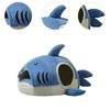 Pet Cat Nest Shark Shape Washable Cozy Kitten Cat Warm House Pet Tent Pets Cave Bed for Dog and Cat Puppy All Seasons Kitten