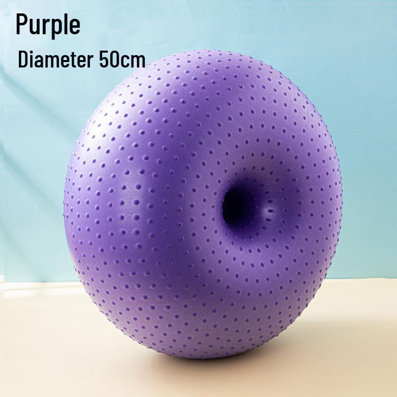 Мяч для йоги «Пончик» с защитой от разрыва для беременных и послеродовых занятий пилатесом и тренировки кора