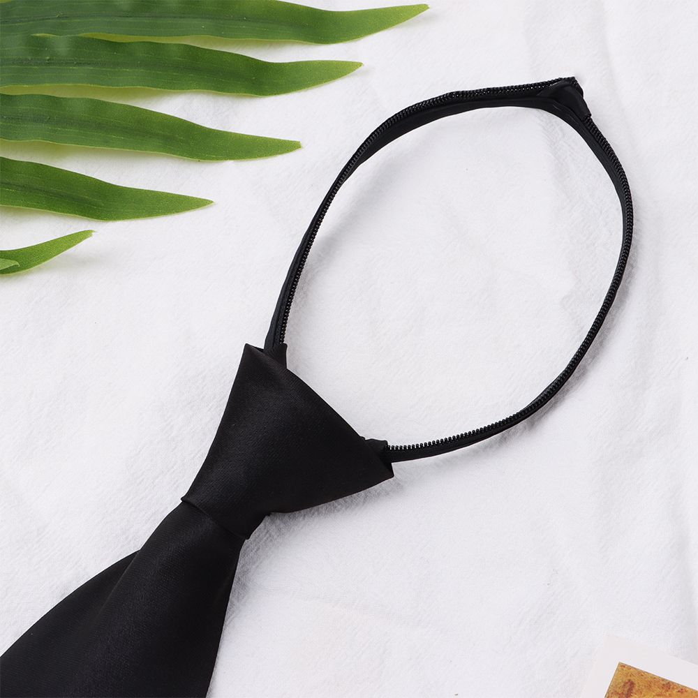 Шелковые Накладные Черные Галстуки Узкий Воротник Галстук Галстук