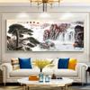 Chinese Waterfall Sunset Landscape Canvas Painting Lake Bird Posters Prints Cuadros Forest Wall Art for Living Room Decoration