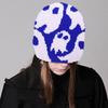 Halloween Skull Hat Unisex Knit Versatile Hat Knit  Party Holiday Winter Warm Hat Fun Print Theme