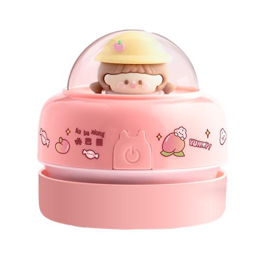 Настольный пылесос для студентов на батарейках, мини-настольный пылесос, энергосберегающий беспроводной, вращающийся на 360 градусов, для уборки крошек волос, клавиатура