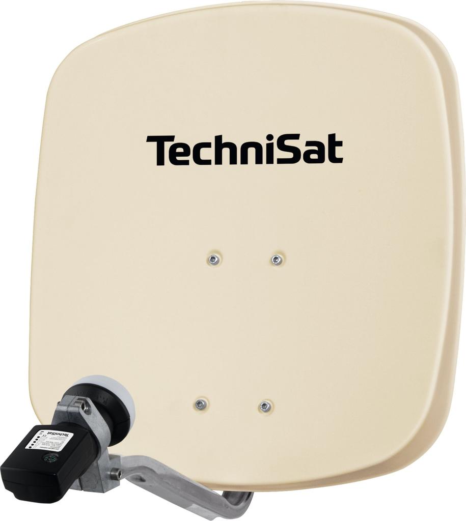 Aluminum Satellite Dish 45cm LNB with Signal Meter Beige
