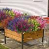 For Gardens Fake Shrubs Artificial Flowers 13.8in Artificial Flowers For Home Decor UV Resistant Flowers 13.8in Size