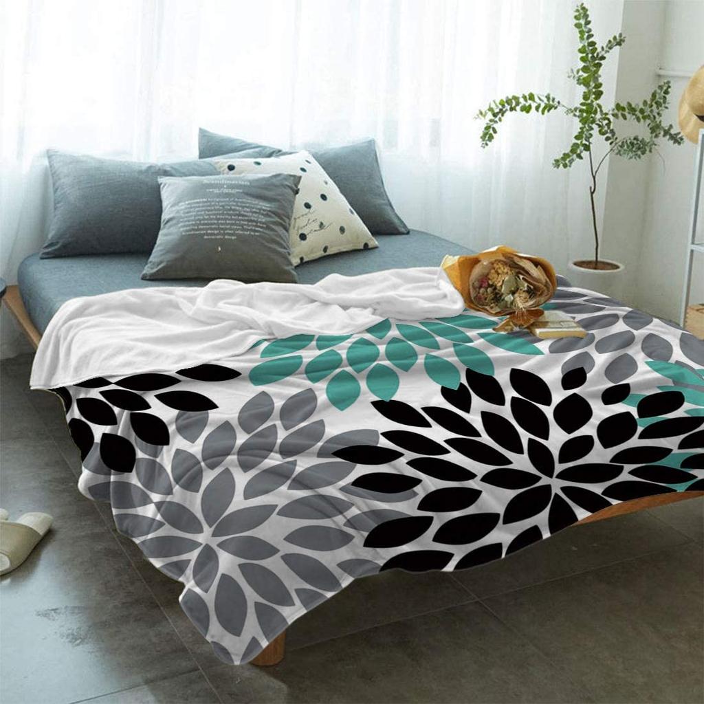 Flannel Fleece Bed Blankets Lightweight Cozy Throw Blanket for Couch Sofa Bedroom Adults Kids,Fire Basketball Twin Size 40"x50"