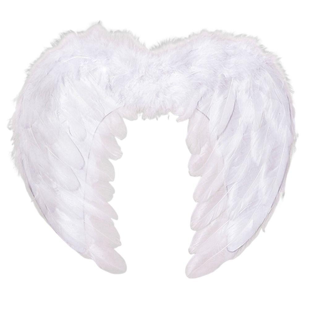 Handmade Feather Wings White Angel Wings Creative Cosplay Little Wings Party