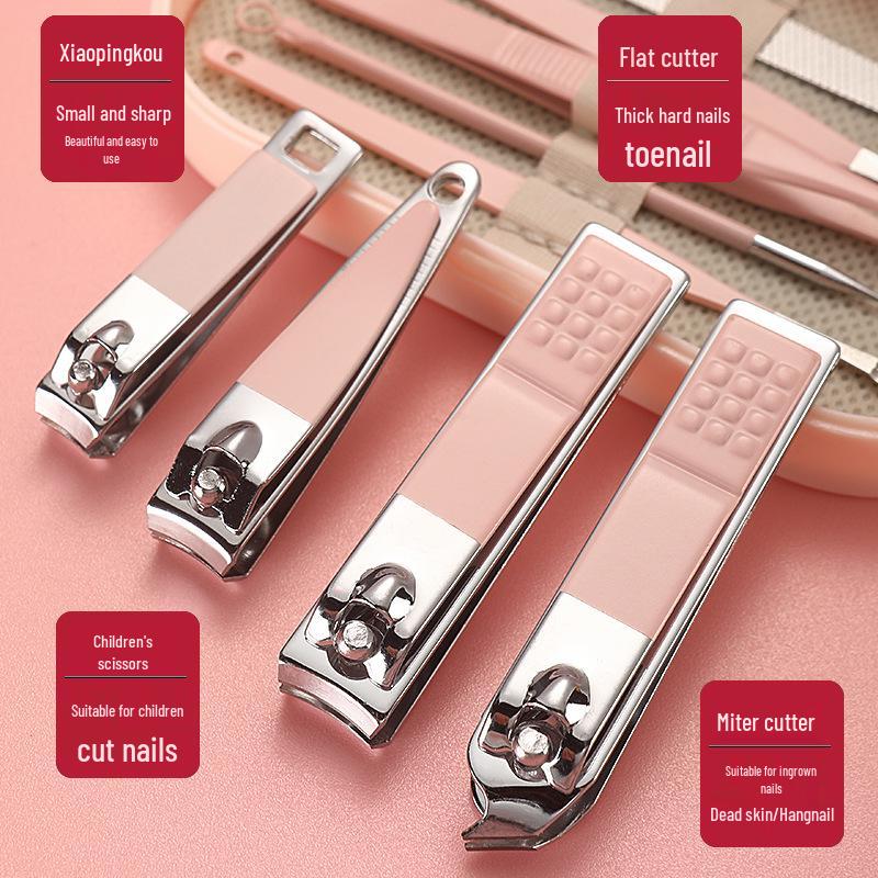 Nail Clipper Set: Manicure Kit with Scissors, Ear Spoon, and Dead Skin Remover