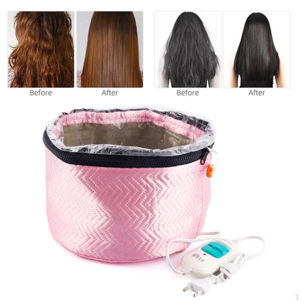 СПА-термообработка волос, нагревательная шапочка, уход за феном, пароварка, розовая шапочка