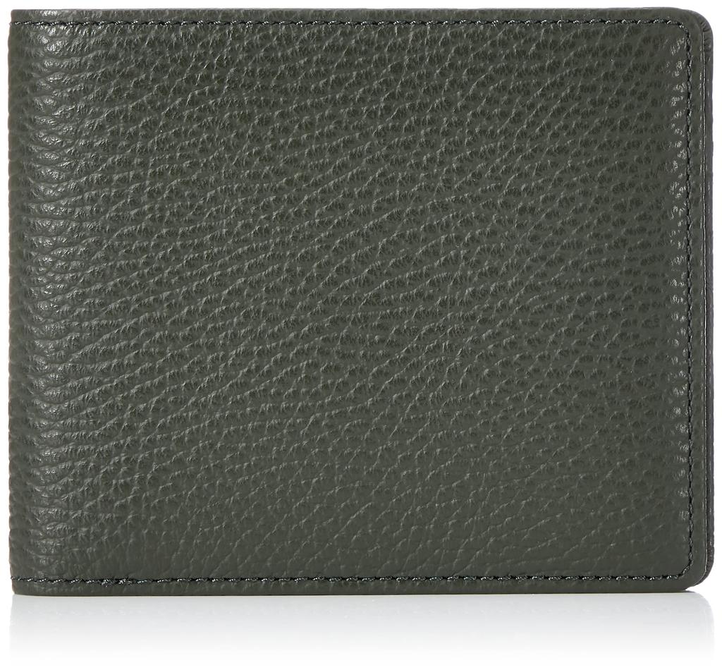 Кошелек-бумажник Hartmann Glendale, бифолд, Сделано в Японии, Зелено-коричневый