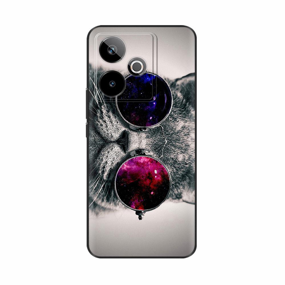 Чехол для Realme GT7 GT 7T RMX5061 Чехол с рисунком кошки Мягкий силиконовый чехол для телефона Для Realme GT 7T GT7 Pro RealmeGT 7 Pro Fundas Etui